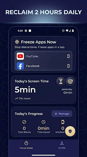 I-download ang Freeze – App Lock & Blocker – Iwas Distraksyon! - Screenshot 1