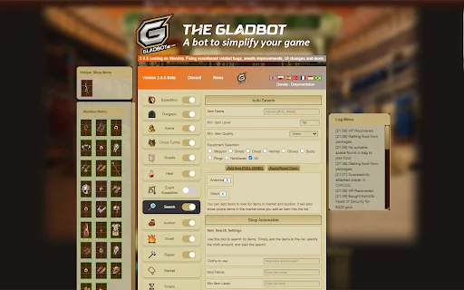 Gladbot: Ultimate Gladiatus Bot para sa Mas Mabilis na Level-Up - Screenshot 2