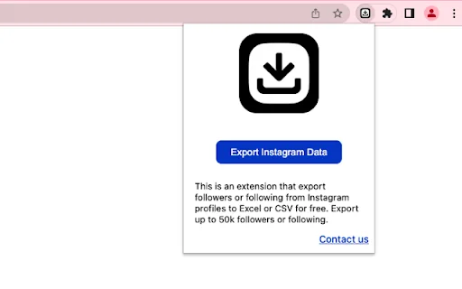 IG Follower Export Tool – I-export ang Instagram Followers sa Excel - Screenshot 5