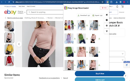 eBay Image Downloader – Bulk Download ng Images at Videos - Screenshot 1