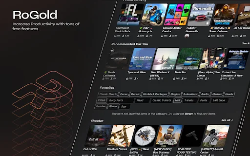 I-download ang RoGold para sa Roblox – Mas Pinahusay na Experience - Screenshot 5