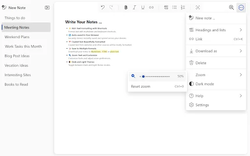 I-download ang Notebook: Quick and Simple Notes – Libreng Note-taking - Screenshot 2