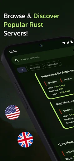 RustHub: Rust Servers & Items – Pinakamahusay na Rust Tool App - Screenshot 1