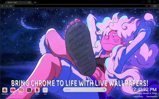 I-download ang Luffy Gear 5 Live Wallpaper – Anime HD Background - Screenshot 2