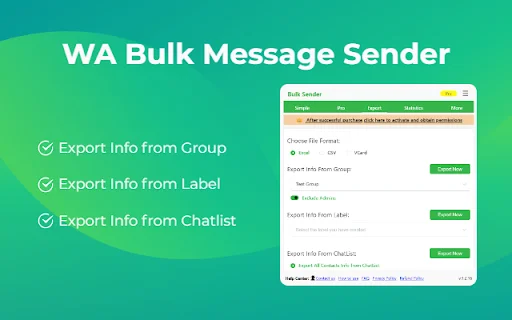 WA Bulk Message Sender: I-download ang Pinakamabilis na WhatsApp Tool - Screenshot 2