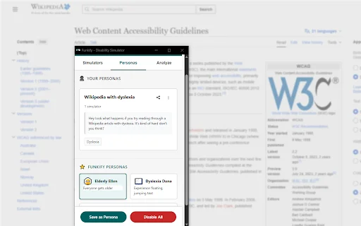 Funkify – Disability Simulator: Damhin ang Web Accessibility - Screenshot 4