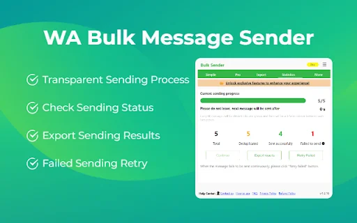 WA Bulk Message Sender: I-download ang Pinakamabilis na WhatsApp Tool - Screenshot 3