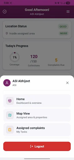 I-download ang MCG HARYANA – Real-time na Sanitary Monitoring App - Screenshot 3