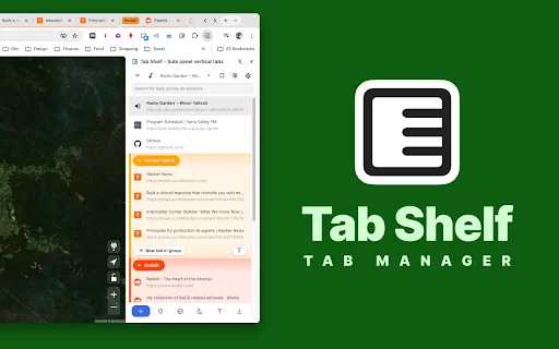 I-download ang Tab Shelf: Best Vertical Tab Manager para sa Chrome - Screenshot 1
