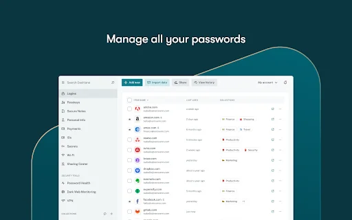 Dashlane Password Manager: Ligtas at Mabilis na Pag-login - Screenshot 5