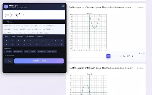 Math Input para sa Google Forms – Isulat ang Math nang Madali - Screenshot 1