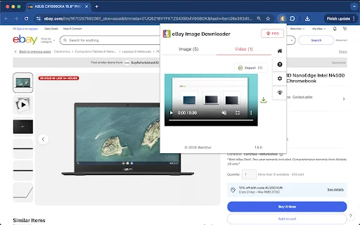 eBay Image Downloader – Bulk Download ng Images at Videos - Screenshot 3