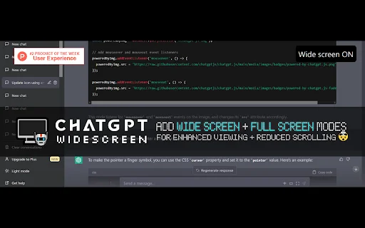 I-download ang ChatGPT Widescreen – Full Screen Mode para sa AI - Screenshot 1