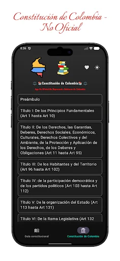 I-download ang Constitución de Colombia – Batas at Karapatan - Screenshot 5