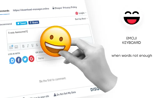 Emoji Keyboard Online – I-download ang Pinakamahusay na Emoji Extension - Screenshot 1