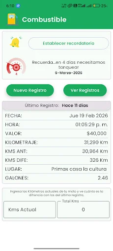 I-download ang Historial Moto Mantenimiento – Maintenance Tracker - Screenshot 2