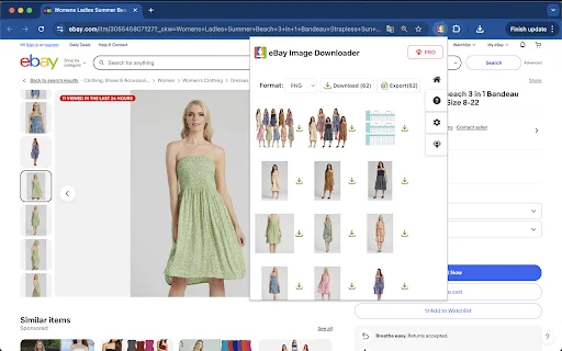 eBay Image Downloader – Bulk Download ng Images at Videos - Screenshot 2