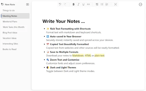 I-download ang Notebook: Quick and Simple Notes – Libreng Note-taking - Screenshot 1