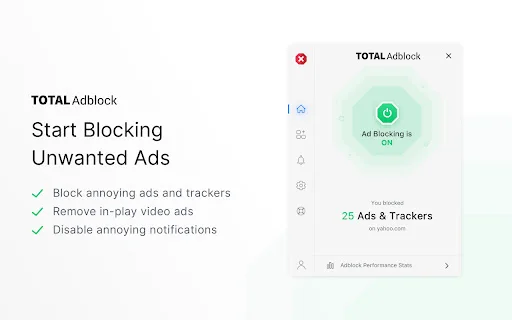 Total Adblock: I-block ang Ads at Pop-ups – Libreng Download - Screenshot 1