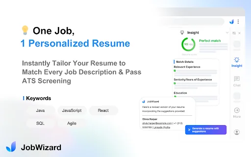 JobWizard: AI Autofill para sa Job Applications – I-download Ngayon - Screenshot 3