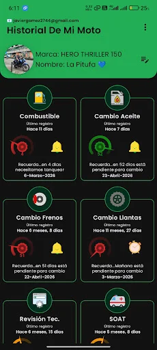 I-download ang Historial Moto Mantenimiento – Maintenance Tracker - Screenshot 6