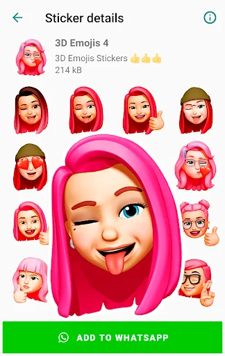 I-download ang Funny Emojis Stickers – Mga Cute na Sticker para sa WhatsApp - Screenshot 3