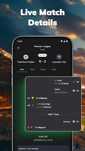 I-download ang Amazic Football Live Scores – Update sa Bawat Laro - Screenshot 3